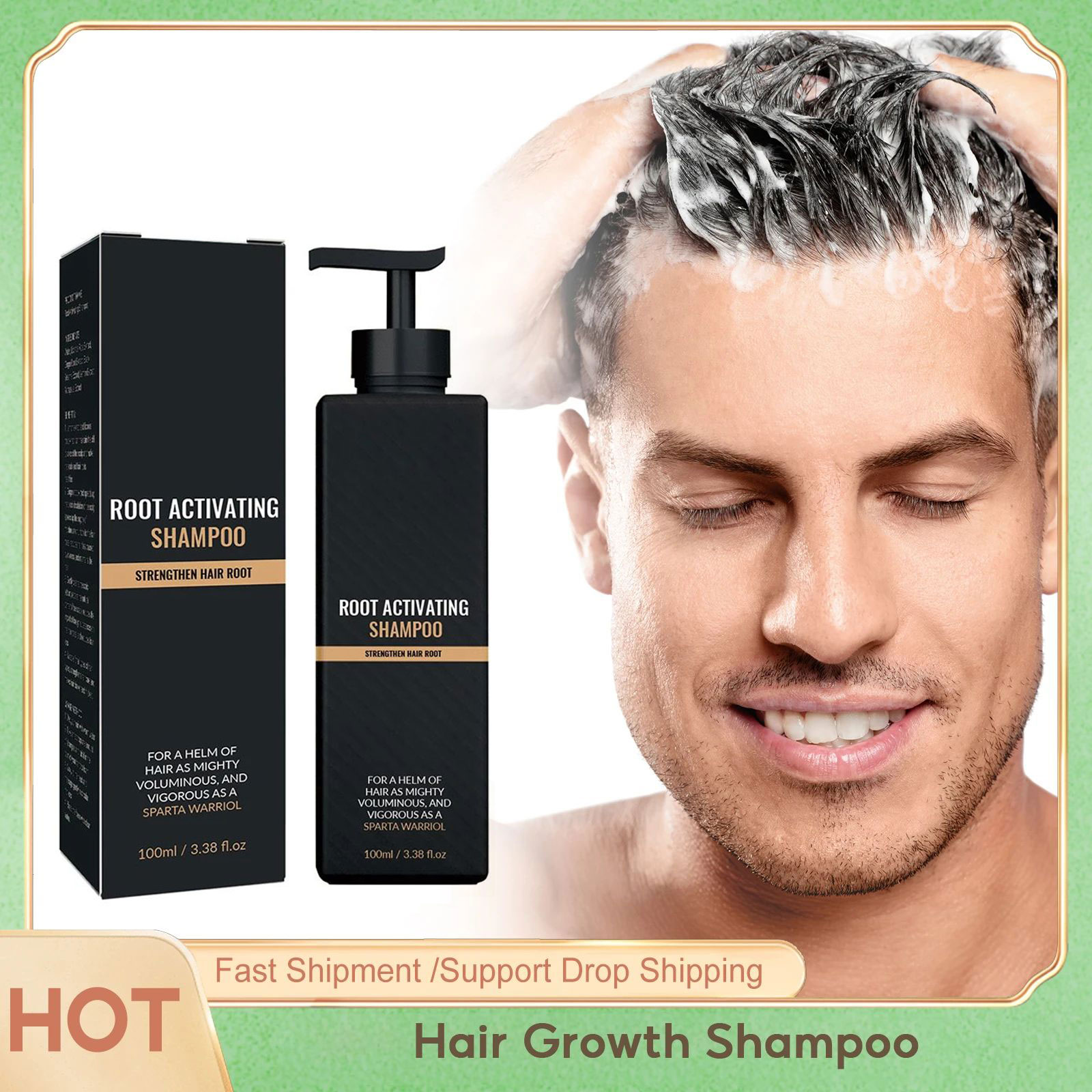 Hair Care Organic - Shampoo für schnelles Haarwachstum, Reparatur, Nährungswurzel,